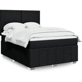  Krevet s oprugama i madracem crni 140x200 cm od tkanine | shoptok.hr