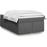  Krevet box spring s madracem tamnosivi 120 x 190 cm tkanina | shoptok.hr