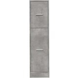 vidaXL Ormarić za lijekove boja betona 30x41x118 cm konstruirano drvo | shoptok.hr