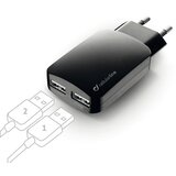 Cellular Line Kućni punjač Dual 15W, 2x USB-A, crni | shoptok.hr
