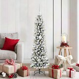 vidaXL Umjetno božićno drvce s stalakom Zelena i bijela 150 cm | shoptok.hr