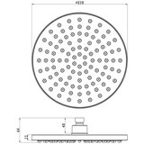 STIL Glava tuša 250 mm (T42) | shoptok.hr