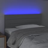  LED uzglavlje svjetlosivo 100x5x78/88 cm od tkanine | shoptok.hr