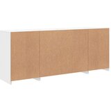 vidaXL Komoda z LED diodami bela 163x37x67 cm | Shoptok.si