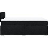  Krevet box spring s madracem crni 120 x 190 cm od tkanine | shoptok.hr