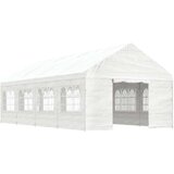  Sjenica s krovom bijela 8 92 x 4 08 x 3 22 polietilen | shoptok.hr
