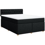  Krevet s oprugama i madracem crni 140x200 cm od tkanine | shoptok.hr