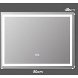 Pohištvo > Kopalnica Kopalniško ogledalo LED ogledalo, dim. 80 x 60 cm | Shoptok.si