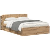  Glava kreveta s ormarićem Hrast artisan 160 cm | shoptok.hr