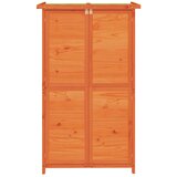  Vrtno spremište za alat smeđe 83x57x140 cm od masivne borovine | shoptok.hr
