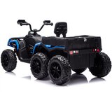 Lean Toys Baterijski Quad ATV 6 kotača s prikolicom JC606 24V 4x4 Plavi | shoptok.hr