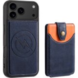 Chameleon Usnjen magnetni ovitek z žepkom (TPUL Chester + Pocky) za Apple iPhone 17 Pro Max , moder | Shoptok.si