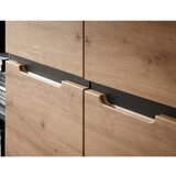 Voleo PREDALNIK NA KOLESCIH barve grafita, hrast artisan | Shoptok.si
