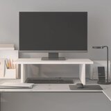  Stalak za monitor bijeli 50 x 27 x 15 cm od masivne borovine | shoptok.hr