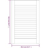  Vrata za ormarić rešetkasta 2 kom bijela 61 5x39 4 cm borovina | shoptok.hr