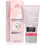 Wella Professionals Shinefinity Zero Lift Glaze demi-permanentna barva za lase odtenek 010/6 Lightest Blonde Violet 60 ml