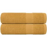 vidaXL Ručnici za tuširanje FROGN 2 kom. zlatne boje 70x140 cm 360 g/m² - Zlatno 70 x 140 cm 2 | shoptok.hr