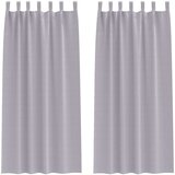 vidaXL Zavese za zatemnitev z obroči 2 pcs Kovinsko siva 225 x 140 cm, (5000149244) | Shoptok.si