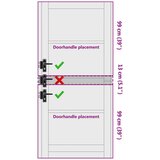  Notranja vrata Bela 93 x 211 cm Vezani les, (5000233945) | Shoptok.si