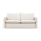 Cosmopolitan Design Krem baršunasta sklopiva sofa 214 cm Vienna – Cijene