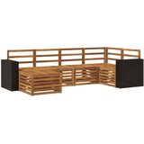 vidaXL Kotna sedežna garnitura 6 pcs Naravna, (5000283553) | Shoptok.si