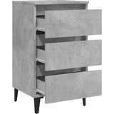  Noćni ormarić s metalnim nogama boja betona 40 x 35 x 69 cm | shoptok.hr