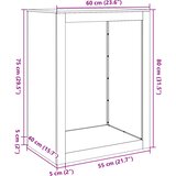  Stalak za drva za ogrjev antracit 60x40x80 cm čelični | shoptok.hr
