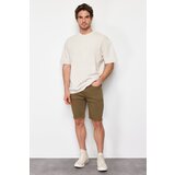 Trendyol Men's Khaki Regular Fit Stretch Fabric Denim Jeans Shorts | ePonuda.com