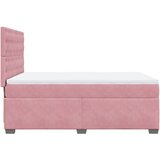  Krevet s oprugama i madracem ružičasti 140x190 cm baršunasti | shoptok.hr