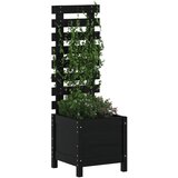 Vrtna sadilica sa stalkom crna 39x39,5x114 cm masivna borovina | Eponuda.ba