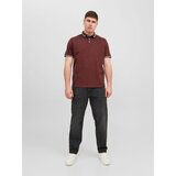 Jack & Jones Plus Majica smeđa / bijela | shoptok.hr