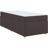 Konstrukcija postelje z vzmetnico Temno rjava 80 x 200 cm blago, (5000069798) | Shoptok.si
