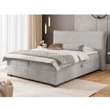 Ropez Svijetlo sivi boxspring krevet s prostorom za odlaganje 140x200 cm Lysa – | shoptok.hr