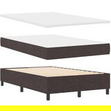 vidaXL Box spring krevet Tamno smeđa 120 x 190 cm tkanina | shoptok.hr