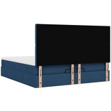  Otomanski okvir kreveta s madracima plavi 200x200cm tkanine | shoptok.hr