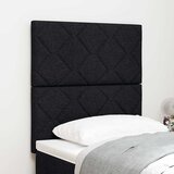  LED glava kreveta Crna tkanina | shoptok.hr