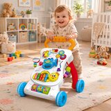 Edukativna hodalica za bebe 3u1 sa pokretnim elementima - šarena | Shoptok.si