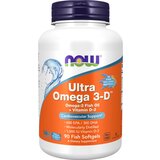 Now Foods Omega 3 Ultra z vitaminom D3 NOW, 1000mg (90 mehkih kapsul) Cene