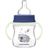 Canpol Sleepy Koala Easy Start Anti-Colic Bottle Blue 0m+ dječja bočica protiv grčeva 120 ml za otroke | shoptok.hr