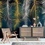 Artgeist Fototapeta Gilded Feathers, 200x140cm | Shoptok.si