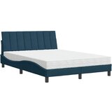 Krevet s madracem Hanko plavi 120 x 200 cm baršunasti | shoptok.hr