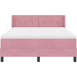  Krevet s opruga kutije Ružičasta 200 x 140 cm Baršun | shoptok.hr