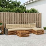  Set vanjskih sofa 6 pcs Prirodna i bež 79 x 79 x 37 cm | shoptok.hr