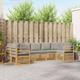  Sekcijska garnitura 7 pcs Bijela i svjetlosiva | shoptok.hr