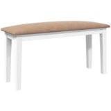 vidaXL Klupa 90 cm bijela puna drvena guma | shoptok.hr