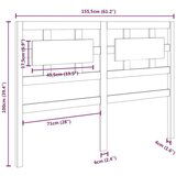  Posteljno vzglavje 155,5x4x100 cm trdna borovina, (20643624) | Shoptok.si