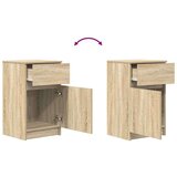 vidaXL Noćni ormarići 2 kom boja hrasta 39x35x65 cm konstruirano drvo | shoptok.hr