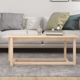 vidaXL Stolić za kavu 110 x 55 x 45 cm od masivne borovine | shoptok.hr
