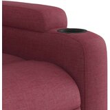  Naslonjač na podizanje od tkanine crvena boja vina | shoptok.hr