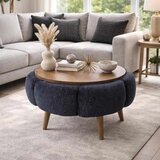 Atelier Del Sofa Papatya 60 - Anthracite, Walnut AnthraciteWalnut Coffee Table u